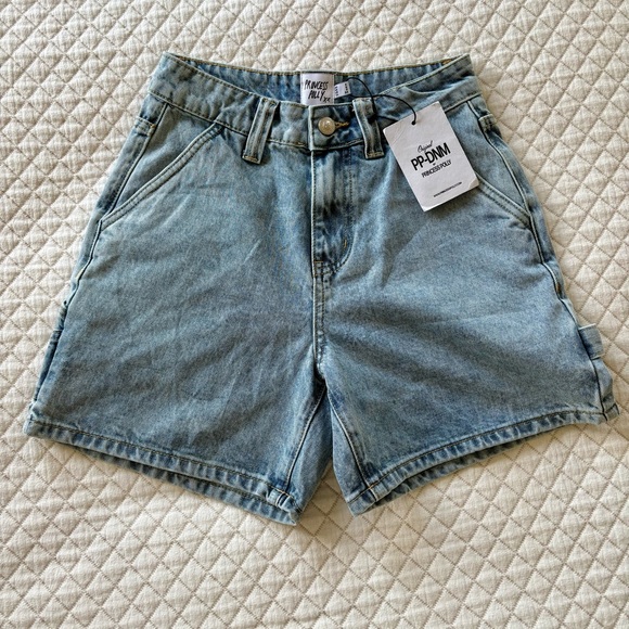 Princess Polly Pants - SOLD Princess Polly Utility Carpenter Denim Shorts NWT Size 2